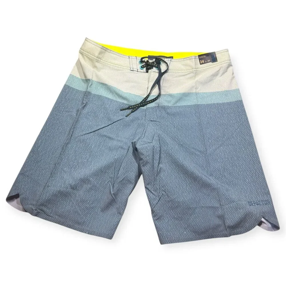 Depactus Force 9 Board Shorts‎ Waist 34” Multi Color 4 Way Stretch Beach Wear